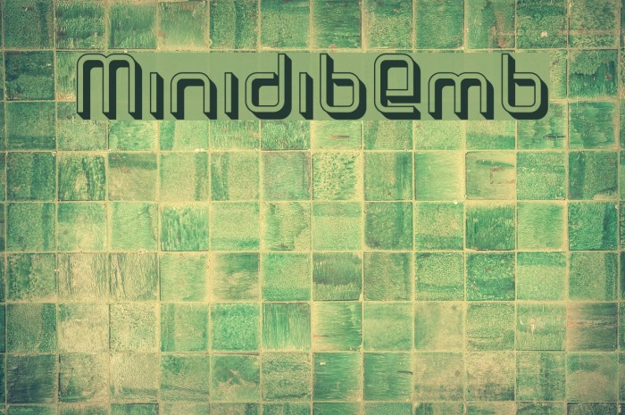 MinidibEmb Font examples