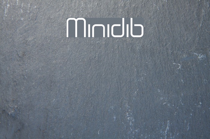 Minidib Font examples