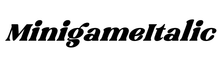 Minigame Italic  フリーフォントのダウンロード