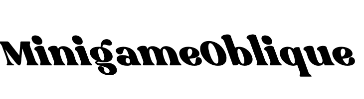 Minigame Oblique  font caratteri gratis