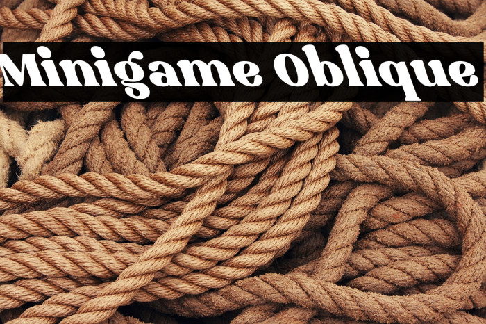 Minigame Oblique Example 1