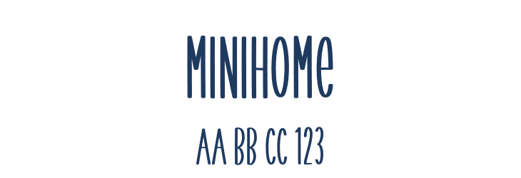 Minihome Font Preview