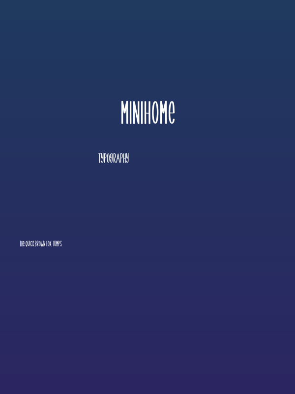 Minihome Poster