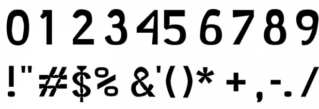 Minikin Font OTHER CHARS