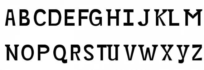 Minikin Schriftart Groß