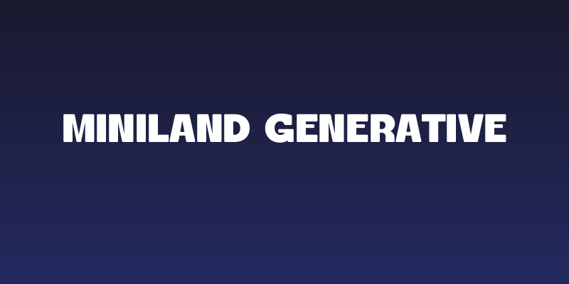 Miniland Generative Social Header