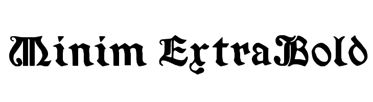 Minim ExtraBold  les polices de caractères gratuit tlcharger