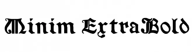 Minim ExtraBold 