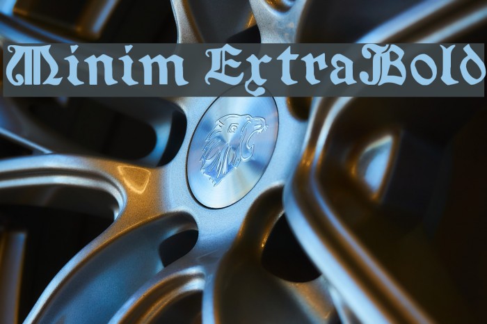 Minim ExtraBold Font examples