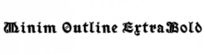 Minim Outline ExtraBold  لخطوط تنزيل