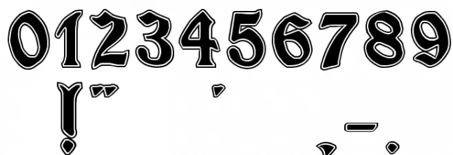 Minim Outline ExtraBold Font OTHER CHARS