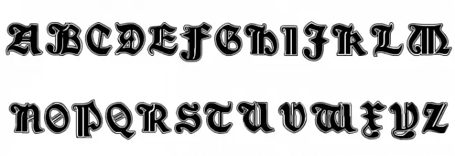 Minim Outline ExtraBold 字体 大写