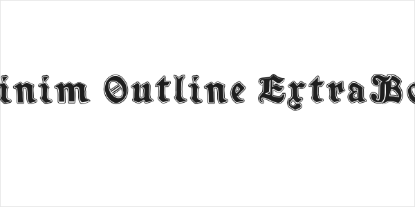 Minim Outline ExtraBold Logo