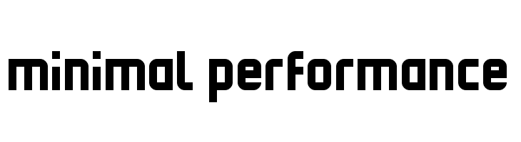 Minimal Performance  Frei Schriftart Herunterladen