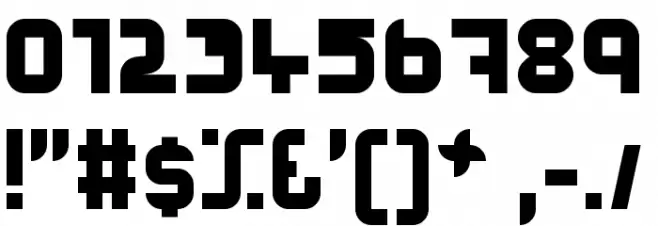 Minimal Performance Font OTHER CHARS