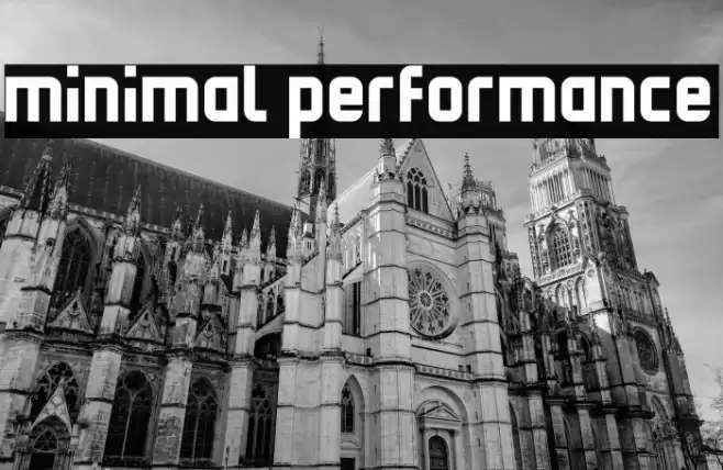Minimal Performance Font examples