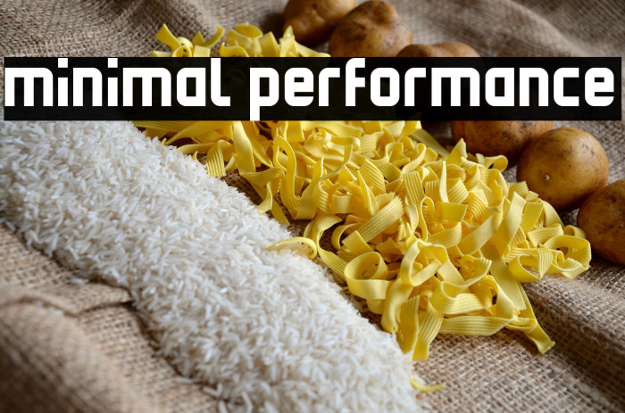 Minimal Performance Example 3