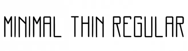 Minimal Thin Regular  Descarca Fonturi Gratis