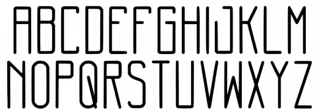 Minimal Thin Regular Schriftart Groß