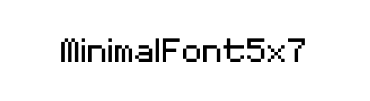 MinimalFont5x7  Free Fonts Download