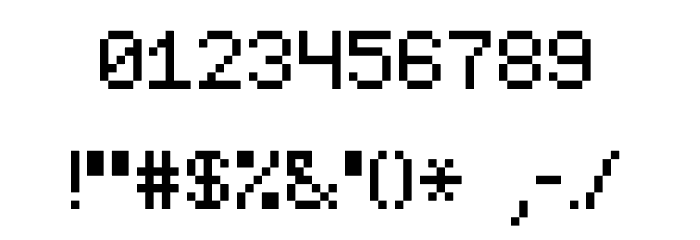 MinimalFont5x7 Font OTHER CHARS