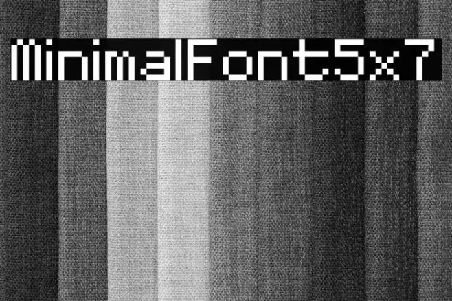 MinimalFont5x7 Example 2