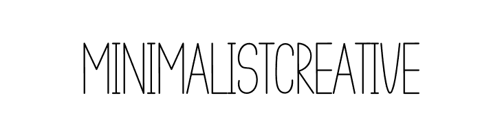 Minimalist  Creative  Fuentes Gratis Descargar