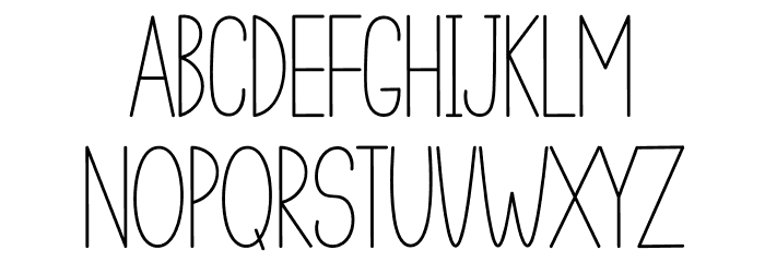 Minimalist Creative Font UPPERCASE