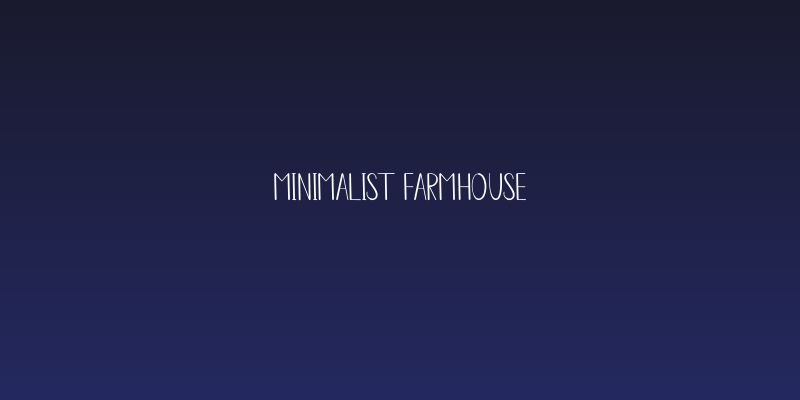 Minimalist Farmhouse Social Header
