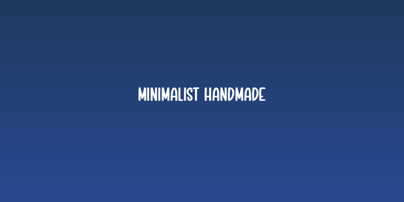 Minimalist Handmade Social Header