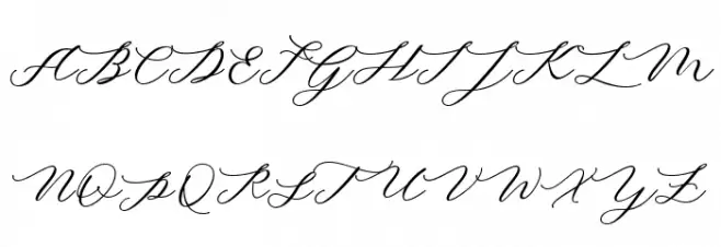 Minimalist Script Font Litere mari