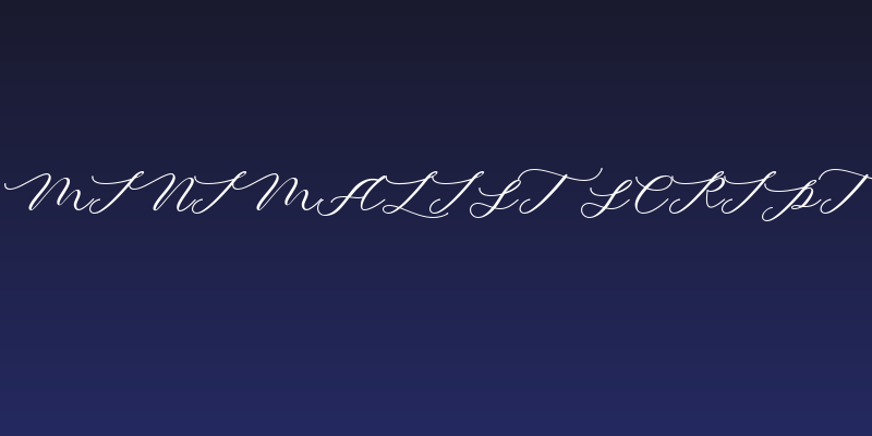 Minimalist Script Social Header