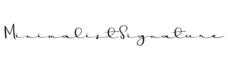 Minimalist Signature  font caratteri gratis
