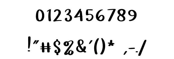 Minimalist Signature Font OTHER CHARS