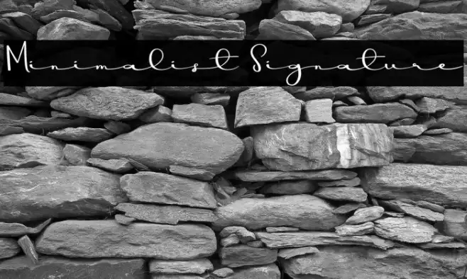 Minimalist Signature Example 3