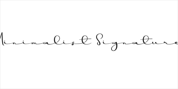 Minimalist Signature Logo