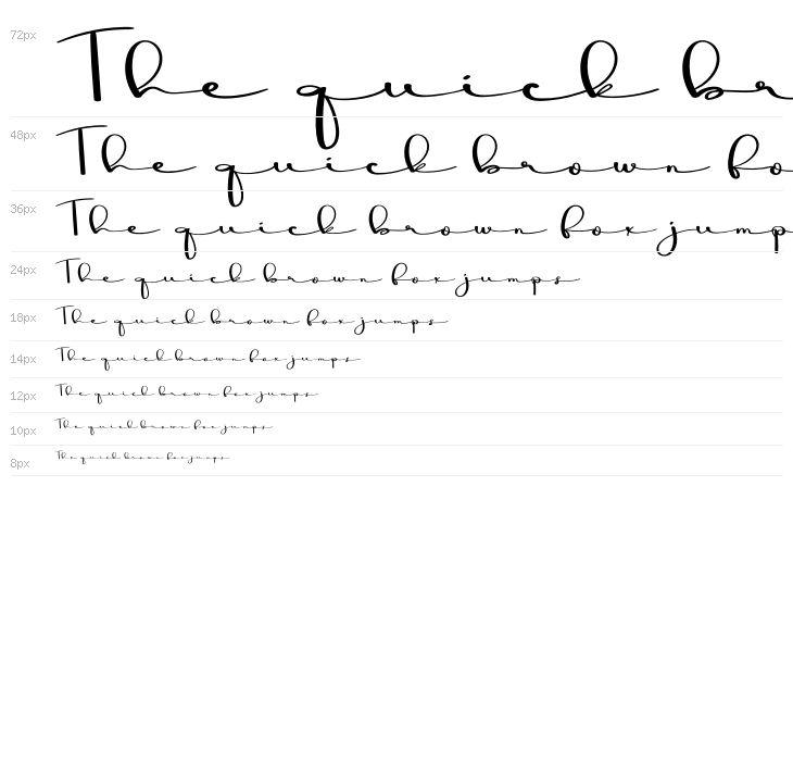 Minimalist Signature Waterfall