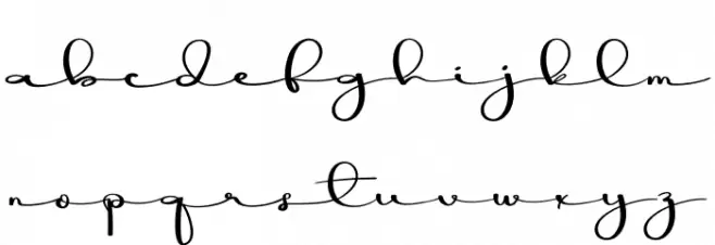 Minimalist Signature फ़ॉन्ट लोअरकेस
