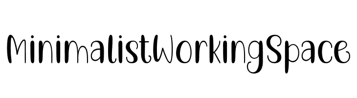 Minimalist Working Space  免费字体下载