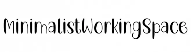 Minimalist Working Space  Fuentes Gratis Descargar