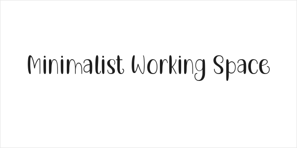 Minimalist Working Space Logo