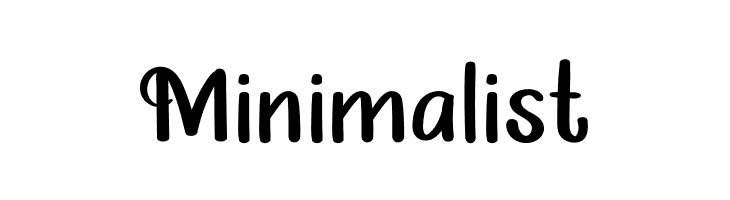 Minimalist  Frei Schriftart Herunterladen