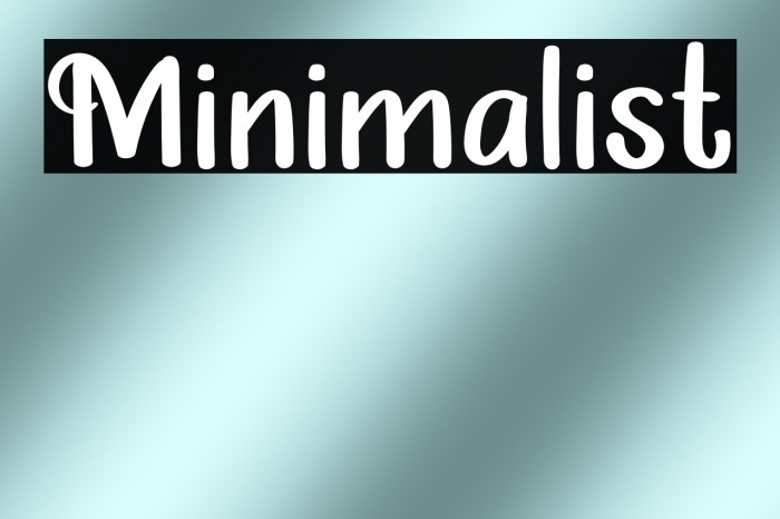 Minimalist Example 1