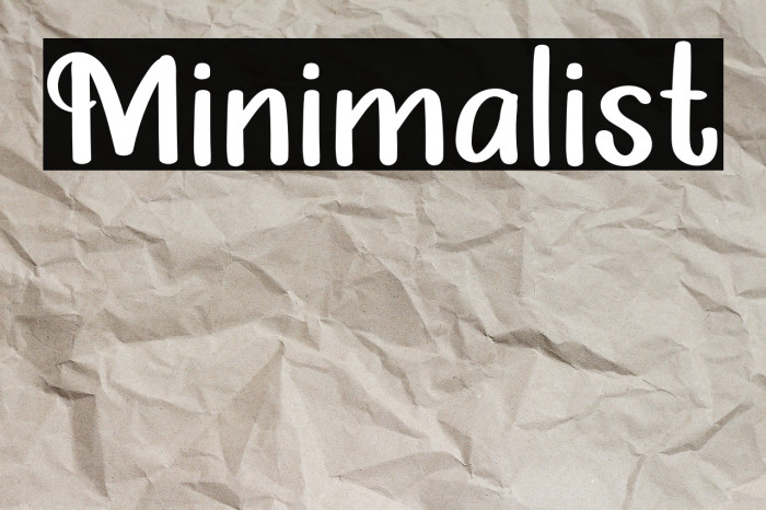 Minimalist Example 2