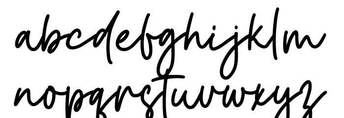 Minimalistic Font LOWERCASE