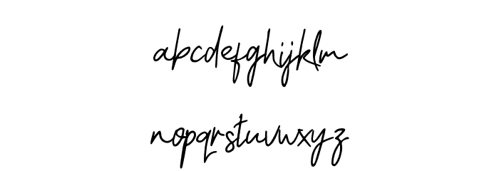 Minimalisty Demo Font LOWERCASE