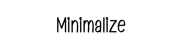 Minimalize  font caratteri gratis