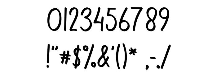 Minimalize Font OTHER CHARS