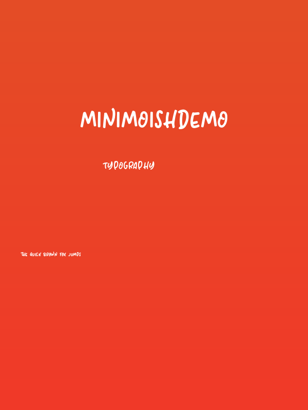 MinimoishDEMO Poster