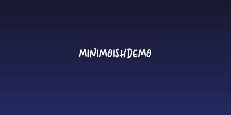 MinimoishDEMO Social Header